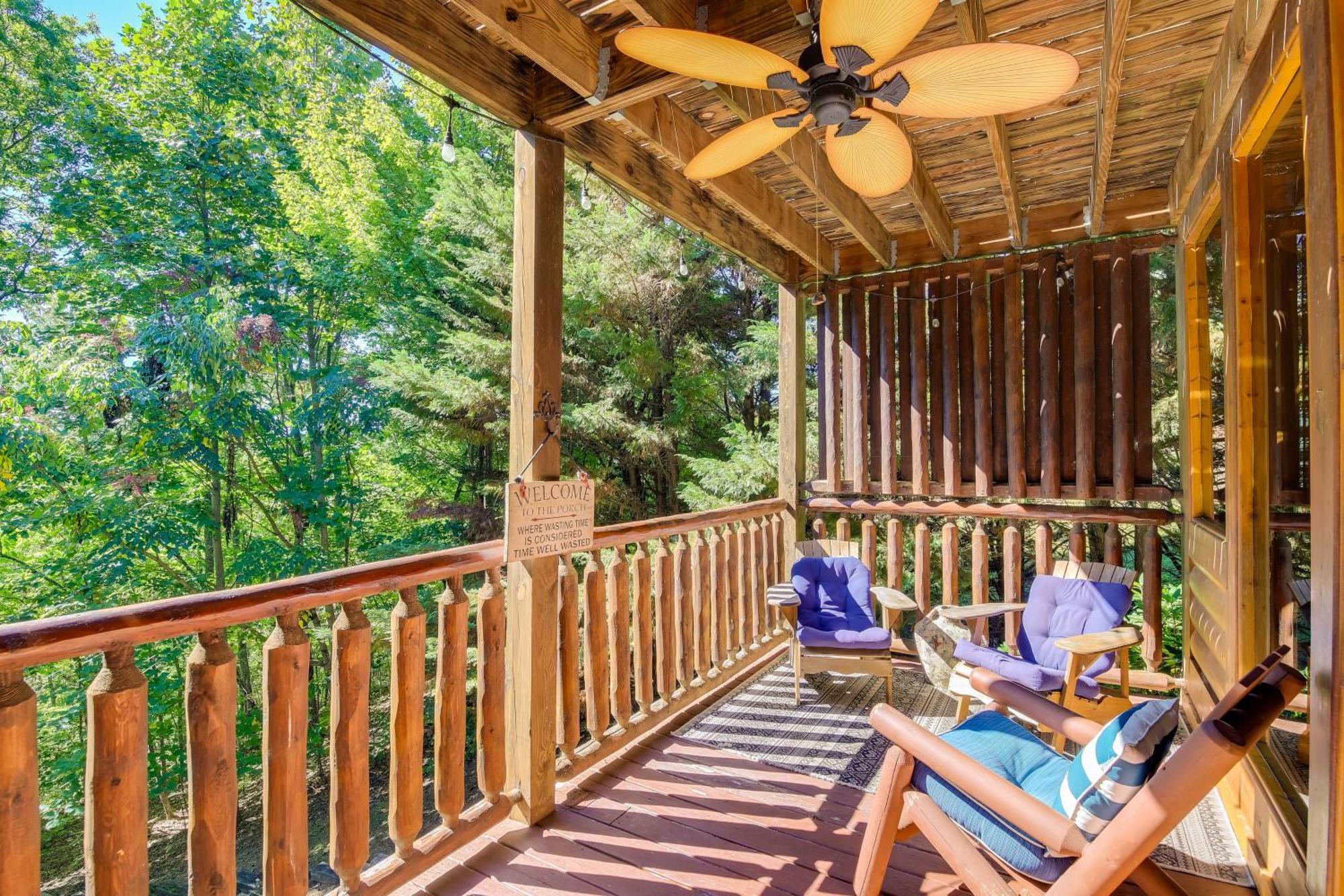 סביירוויל Secluded And Wooded Wears Valley Cabin With Fire Pit! מראה חיצוני תמונה