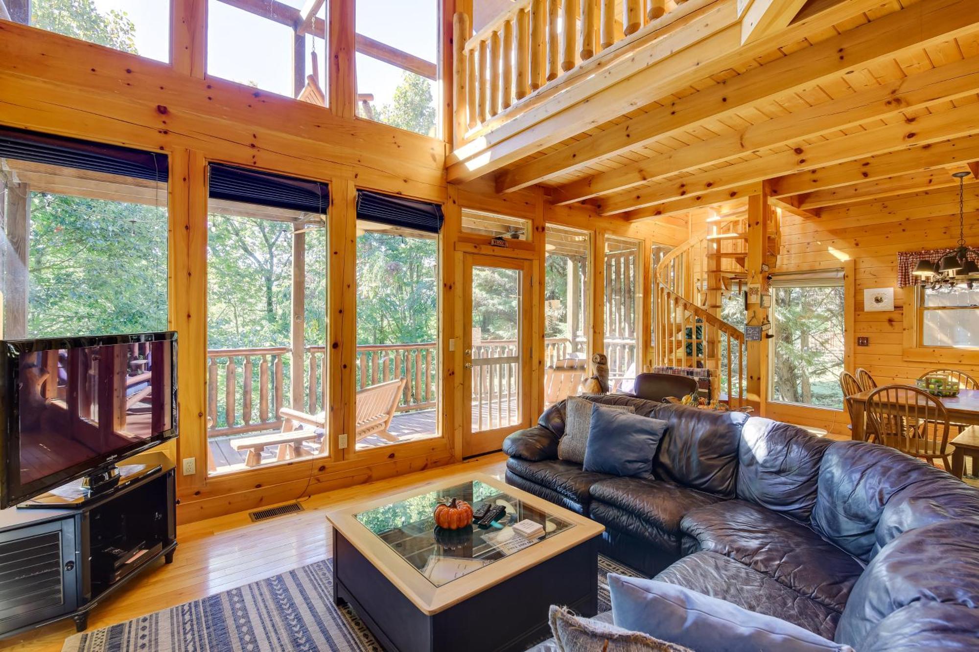 סביירוויל Secluded And Wooded Wears Valley Cabin With Fire Pit! מראה חיצוני תמונה