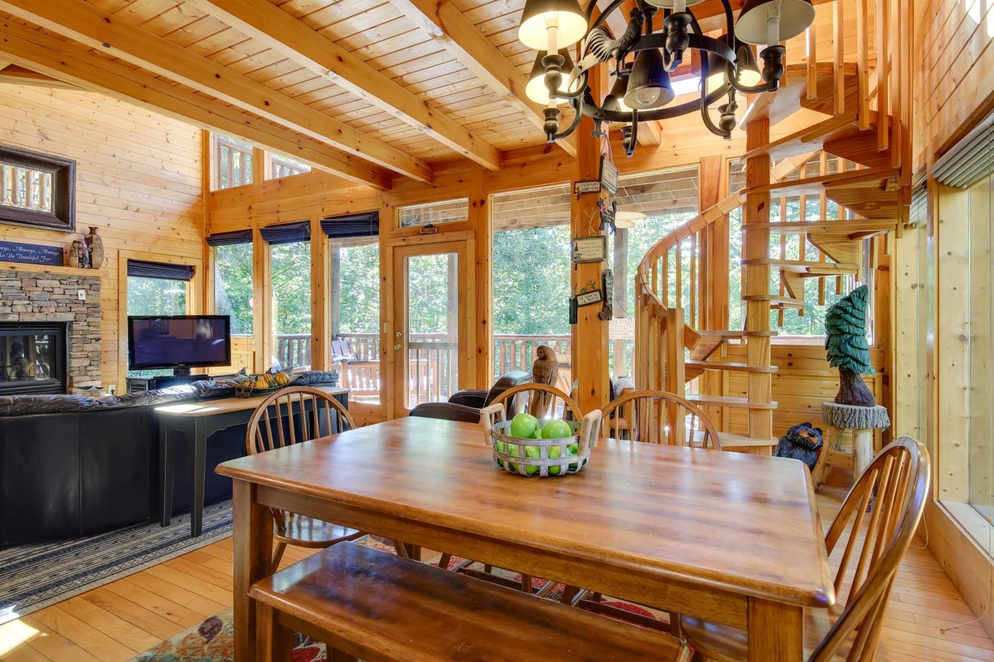 סביירוויל Secluded And Wooded Wears Valley Cabin With Fire Pit! מראה חיצוני תמונה