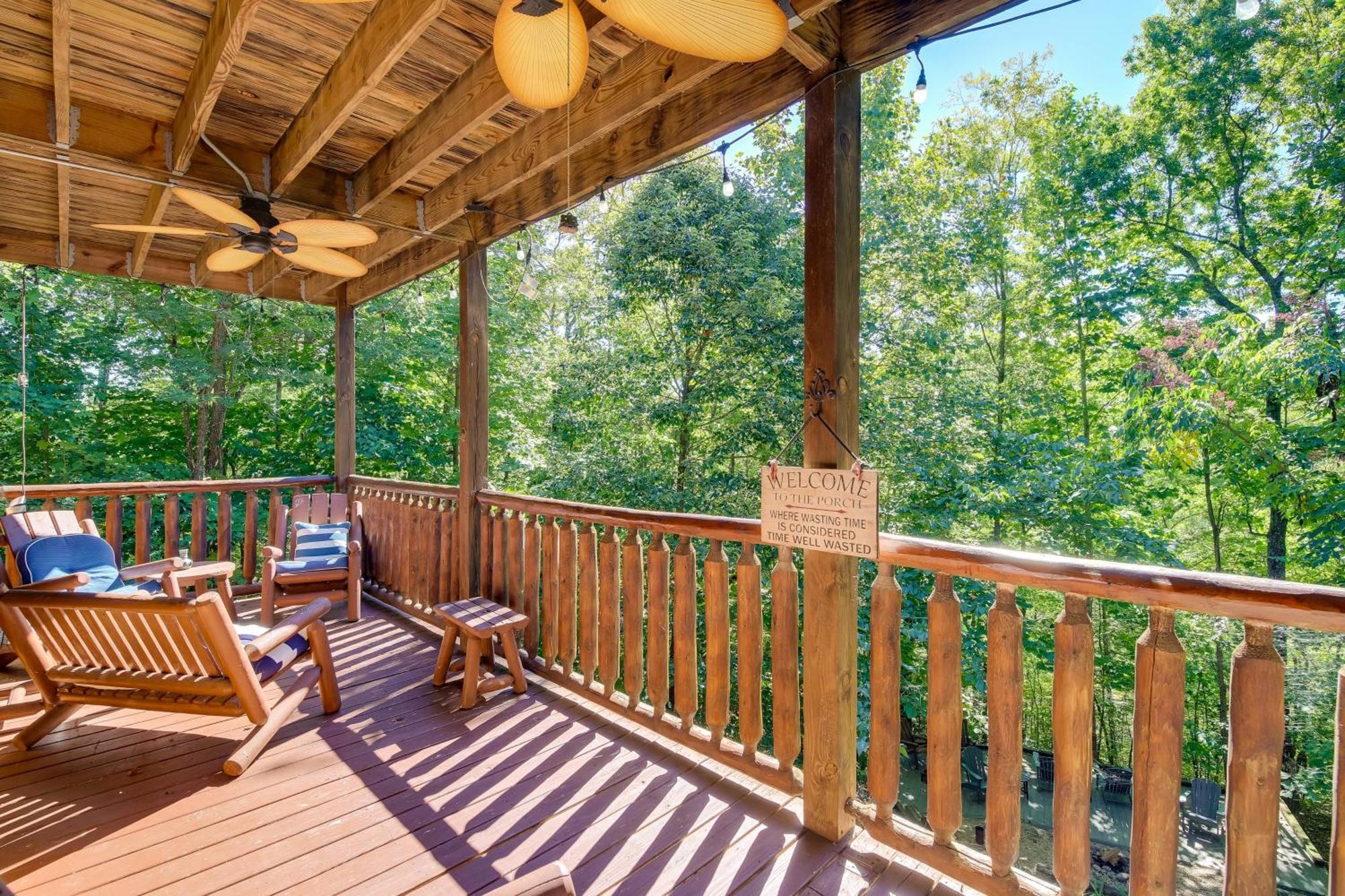 סביירוויל Secluded And Wooded Wears Valley Cabin With Fire Pit! מראה חיצוני תמונה